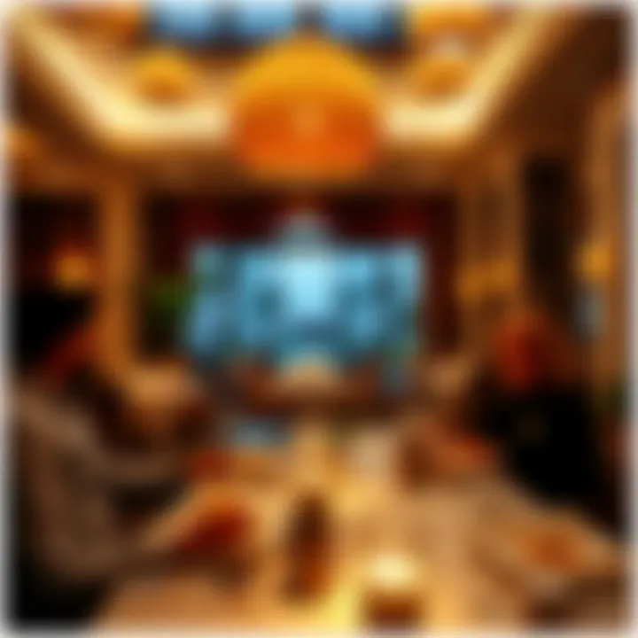 Elegant dining experience at the resort