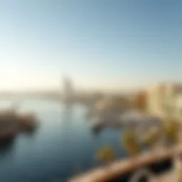 Panoramic view of Al Majaz waterfront