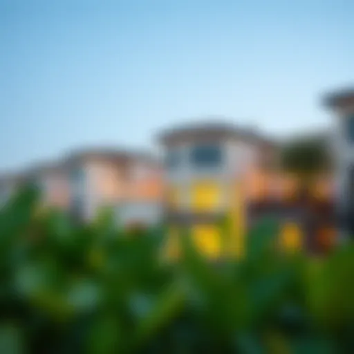 Modern architecture of Al Reef Village showcasing elegant design
