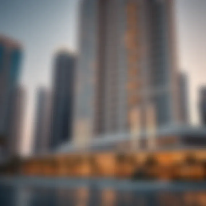 Architectural details of an iconic building emphasizing sustainability features