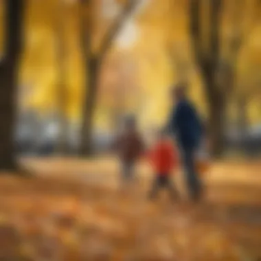 Joyful Autumn Days for Children in JVC Children playing in a park surrounded by autumn foliage