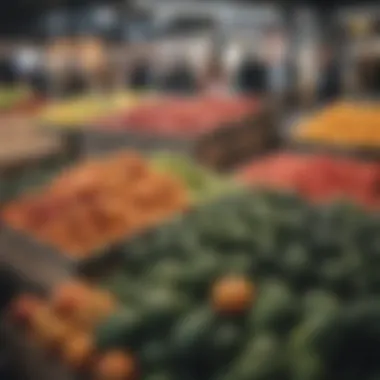 Seasonal Produce at JVC Local Market Local market showcasing seasonal produce in JVC