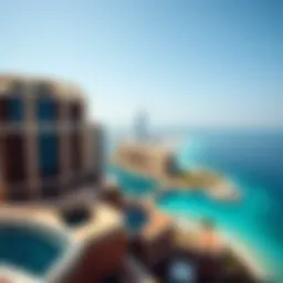 Aerial view showcasing the stunning architecture of Blue Waters