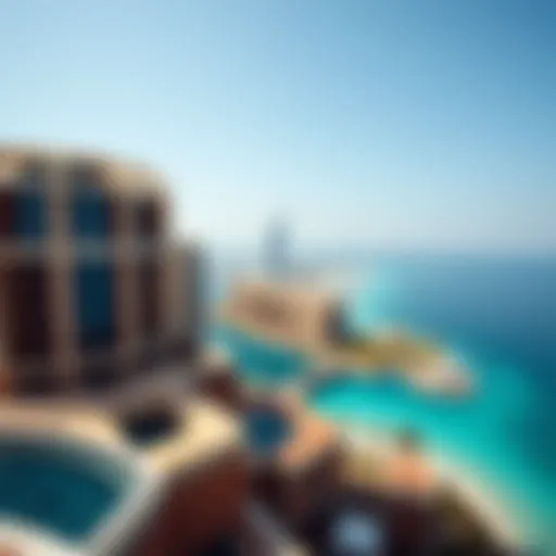 Aerial view showcasing the stunning architecture of Blue Waters