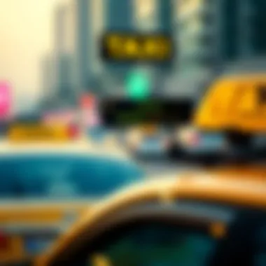 Understanding Taxi Fare in Dubai Taxi fare calculator display