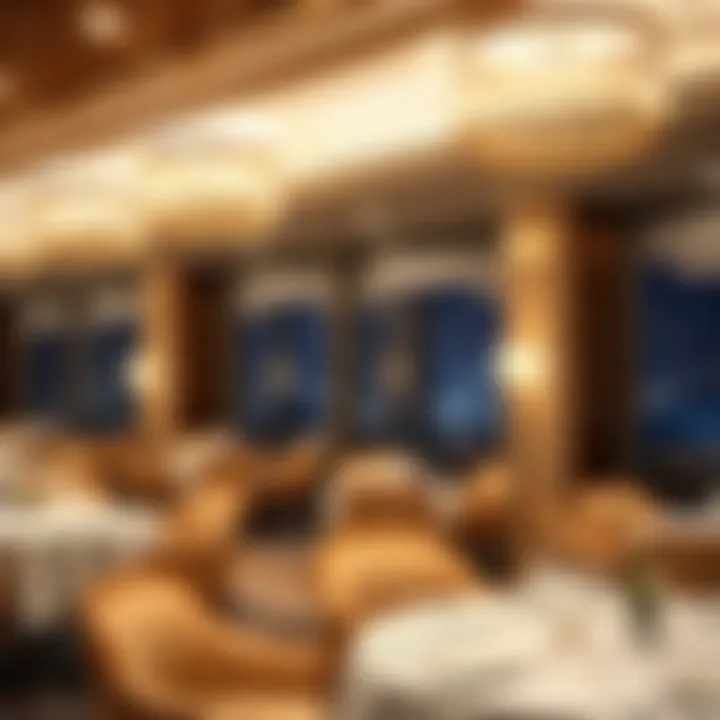 Fine dining restaurant inside Burj Al Arab with elegant ambiance