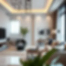 Modern apartment interior in Dubai showcasing rental space