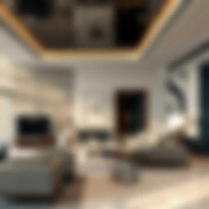 Luxurious interior of a penthouse in Deyaar Burlington Tower
