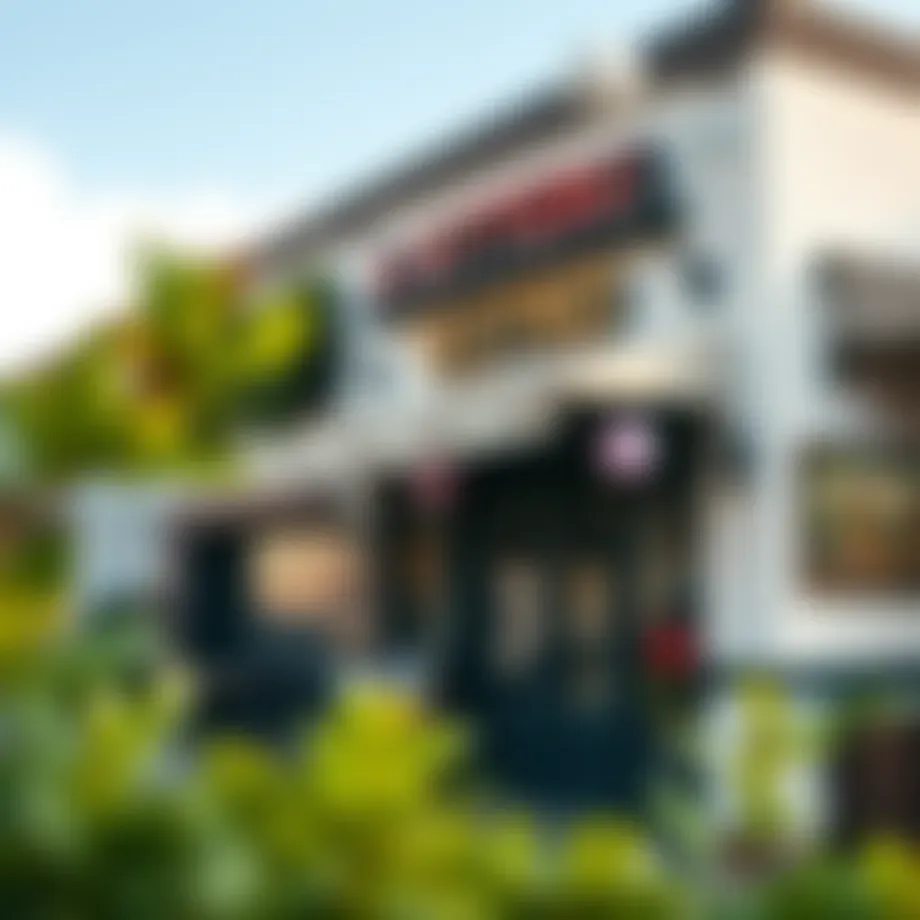 Quaint bistro showcasing local art