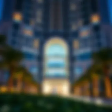 Architectural Brilliance of Emaar Fountain Views Architectural details of Emaar Fountain Views facade