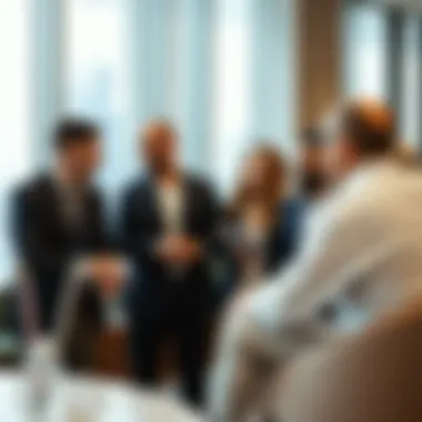 A group of investors discussing real estate opportunities