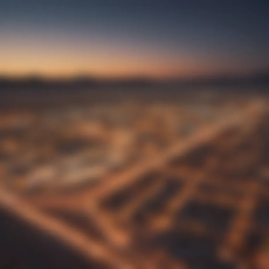 A panoramic view of Al Quoz showcasing its vibrant art scene.