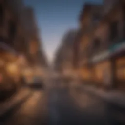 A vibrant street scene capturing the essence of Al Raffa Street