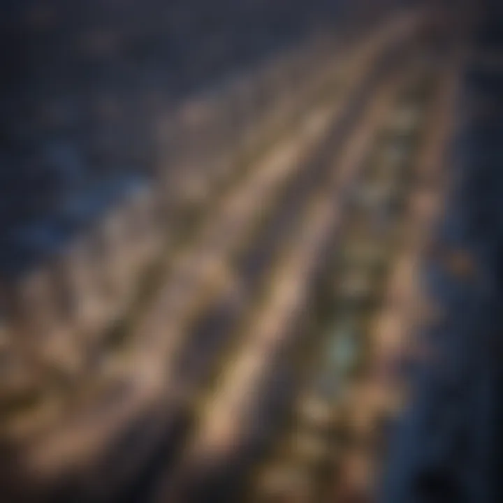 Aerial view of Boulevard Dubai showcasing its layout and investment potential.