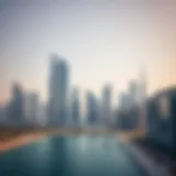 Skyline view of Business Bay showcasing modern architecture