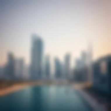Skyline view of Business Bay showcasing modern architecture