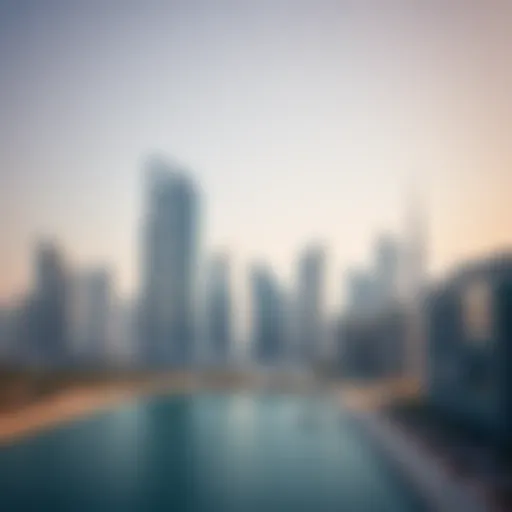 Skyline view of Business Bay showcasing modern architecture