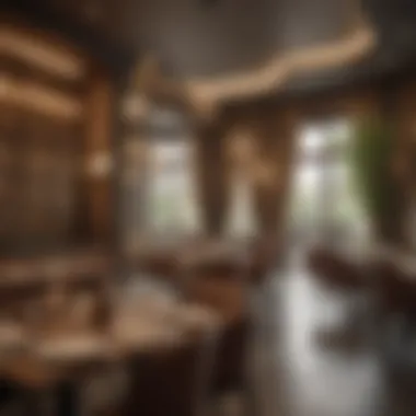 Contemporary Elegance in Al Quoz Restaurants An elegant restaurant interior reflecting contemporary design