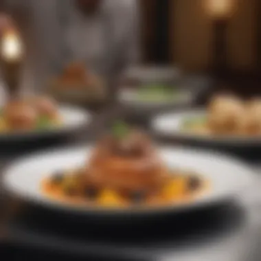 Culinary Artistry in Al Quoz A beautifully plated gourmet dish highlighting culinary artistry