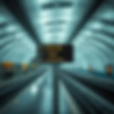 Signage and direction indicators within the metro station for easy navigation