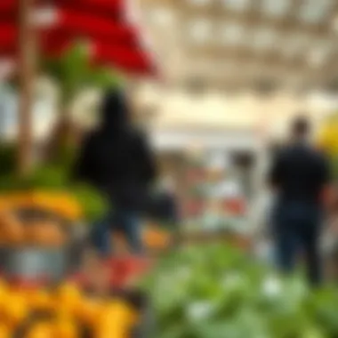 Sustainable agriculture displays promoting eco-friendly practices.