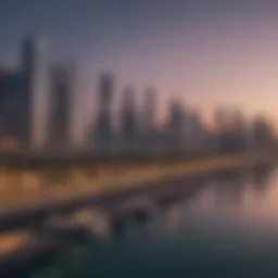 Panoramic view of Marasi Drive waterfront with skyline