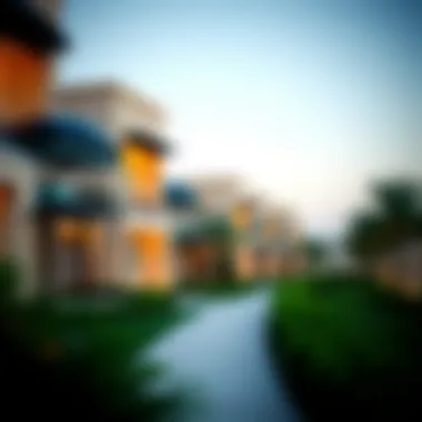 Elegant villas highlighting architectural beauty in Nad Al Sheba Gardens.