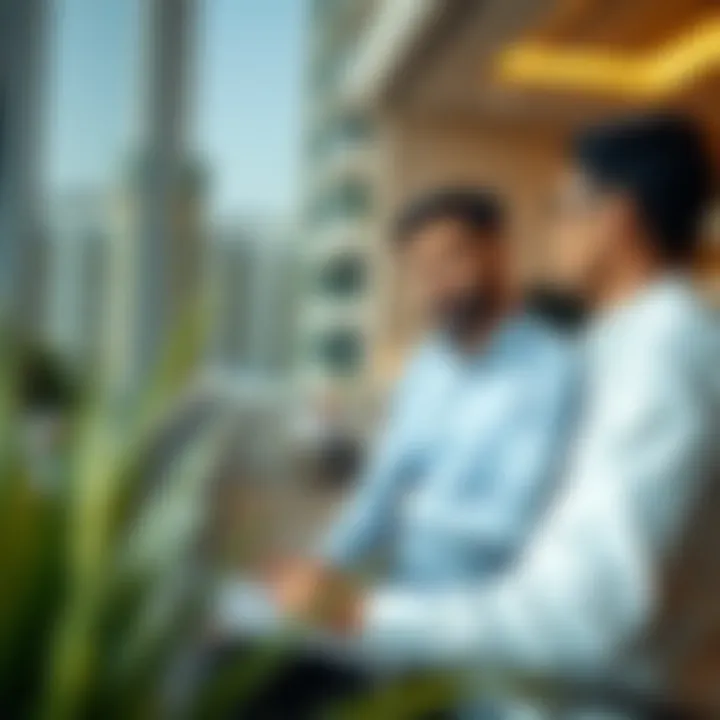 Investors analyzing real estate market trends