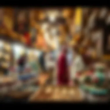 Local market showcasing traditional goods