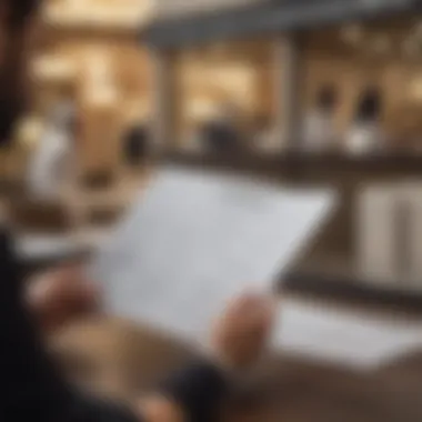 Understanding lease agreements in the Dubai retail market Business professional reviewing lease documents