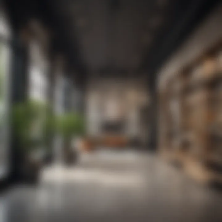 Interior of a modern retail space available for rent
