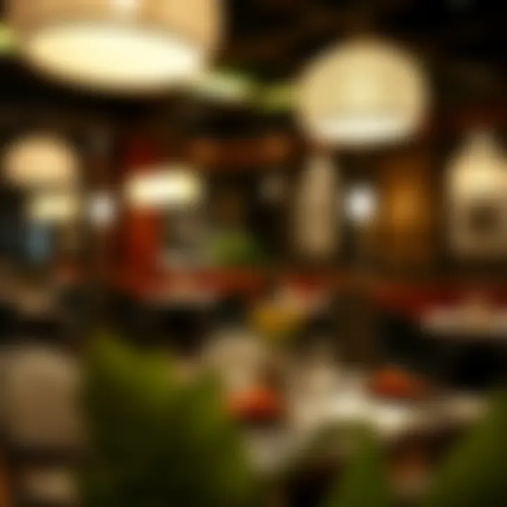 Interior of a cozy South Indian restaurant in Karama