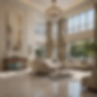 Elegance and Comfort in The Court Residence Jumeirah Luxurious interior of a residence at The Court Residence Jumeirah highlighting elegance and comfort