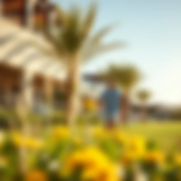 Outdoor activities enjoyed by residents in Arabian Ranches bathed in sunlight