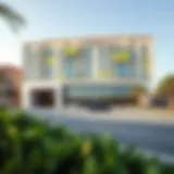 Exterior view showcasing the unique architectural design of Millennium Al Barsha