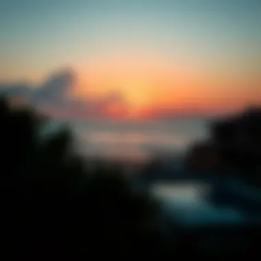 Sunset Over Pointe Beach A serene sunset over Pointe Beach highlighting the luxurious lifestyle and coastal living
