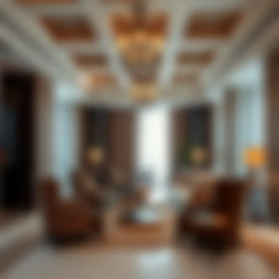 Elegant lounge area at Dubai Ladies Club