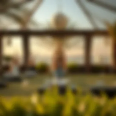 Yoga session in serene environment