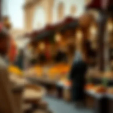 Traditional spice merchants showcasing their products