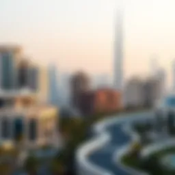 Skyline of Dubai showcasing luxury properties