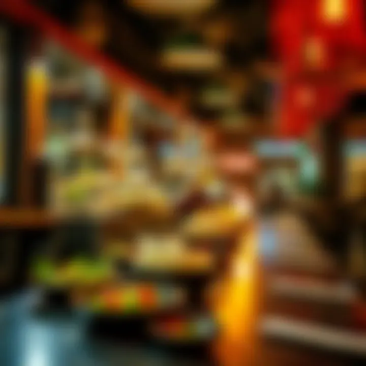 A diverse range of international cuisine available at Global Village