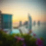 Stunning view of Jumeirah Beach Residence skyline