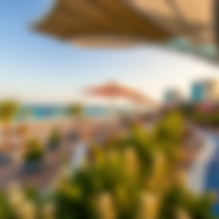 A panoramic view of Kite Beach with modern facilities
