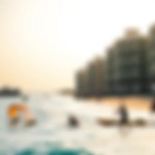 The vibrant shoreline of Kite Beach showcasing water sports