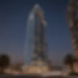 Exterior view of Meraikhi Tower showcasing modern architecture