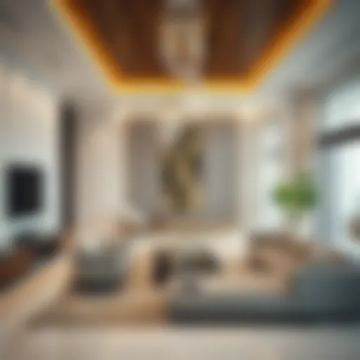 Luxurious villa interior showcasing modern design