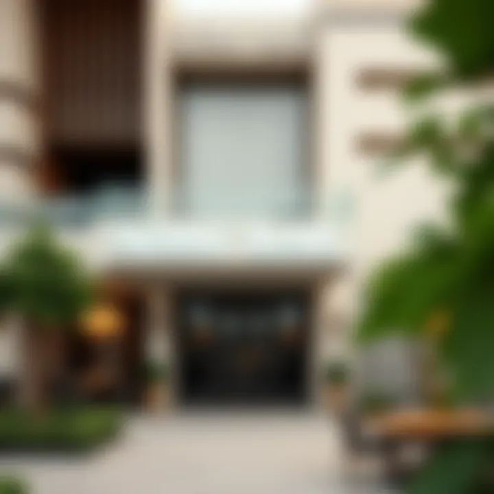 An exterior shot of Nobu Rak highlighting its architectural elegance