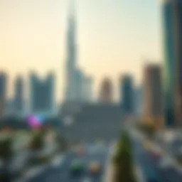 Nol Card displayed prominently against a vibrant Dubai skyline