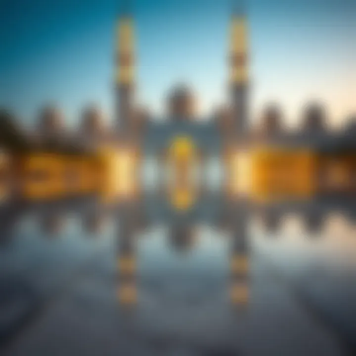 A serene setting for reflection during prayer time in Dubai