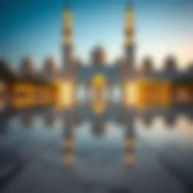 Reflection Time in Dubai A serene setting for reflection during prayer time in Dubai